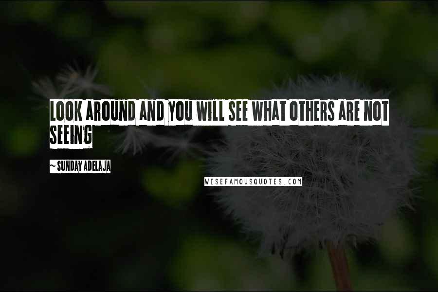 Sunday Adelaja Quotes: Look around and you will see what others are not seeing