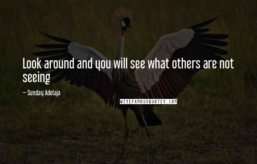 Sunday Adelaja Quotes: Look around and you will see what others are not seeing