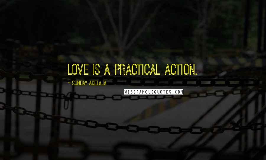 Sunday Adelaja Quotes: Love is a practical action.