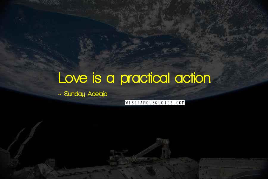 Sunday Adelaja Quotes: Love is a practical action.
