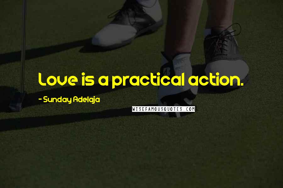 Sunday Adelaja Quotes: Love is a practical action.