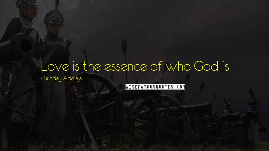 Sunday Adelaja Quotes: Love is the essence of who God is