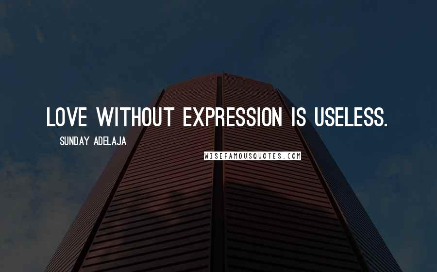 Sunday Adelaja Quotes: Love without expression is useless.