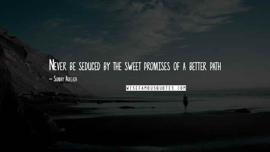 Sunday Adelaja Quotes: Never be seduced by the sweet promises of a better path