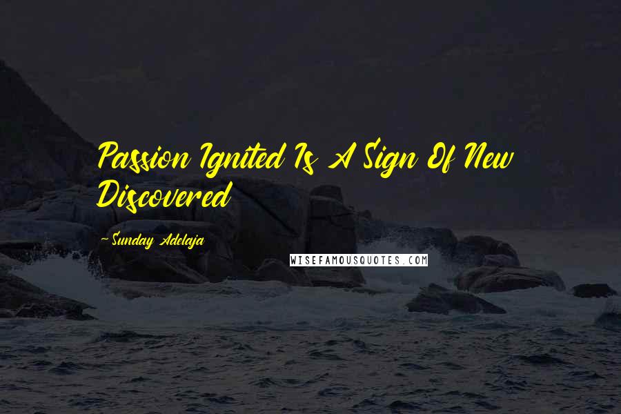 Sunday Adelaja Quotes: Passion Ignited Is A Sign Of New Discovered