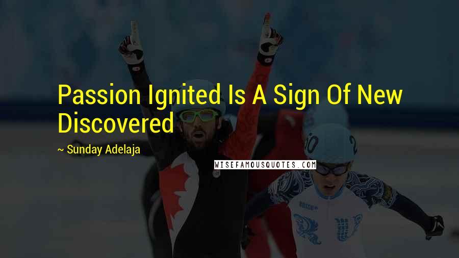 Sunday Adelaja Quotes: Passion Ignited Is A Sign Of New Discovered