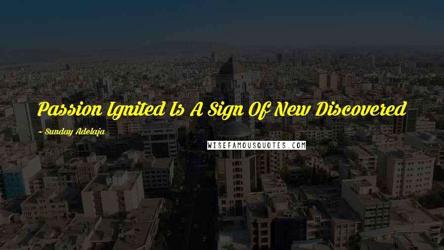 Sunday Adelaja Quotes: Passion Ignited Is A Sign Of New Discovered
