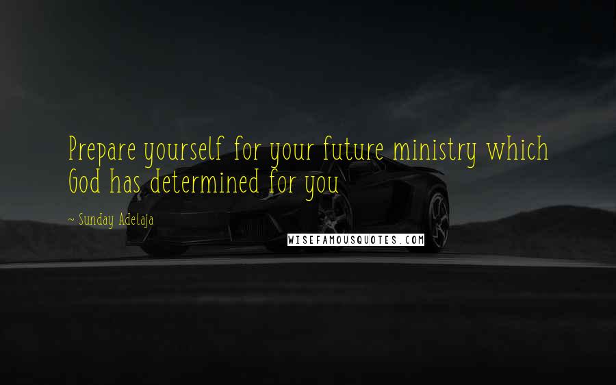 Sunday Adelaja Quotes: Prepare yourself for your future ministry which God has determined for you