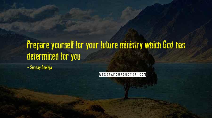 Sunday Adelaja Quotes: Prepare yourself for your future ministry which God has determined for you