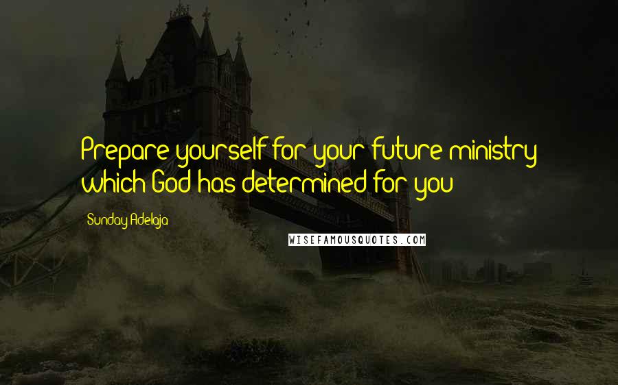 Sunday Adelaja Quotes: Prepare yourself for your future ministry which God has determined for you