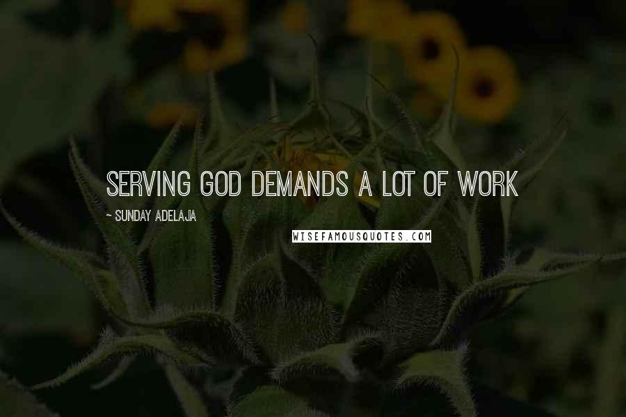 Sunday Adelaja Quotes: Serving God demands a lot of work