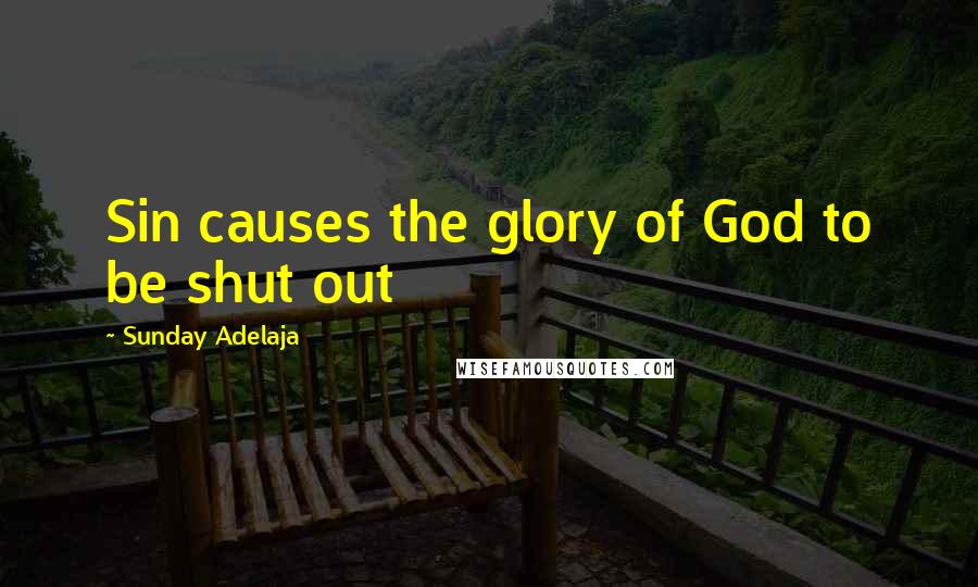 Sunday Adelaja Quotes: Sin causes the glory of God to be shut out