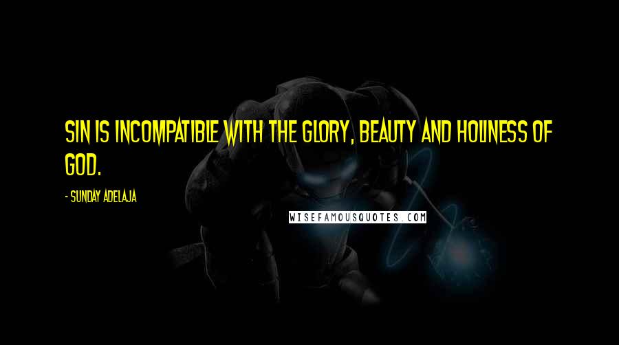 Sunday Adelaja Quotes: Sin is incompatible with the glory, beauty and holiness of God.