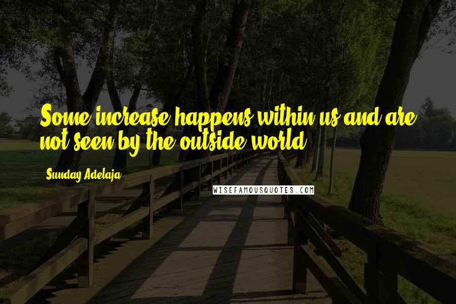 Sunday Adelaja Quotes: Some increase happens within us and are not seen by the outside world