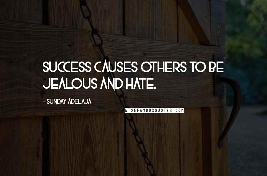 Sunday Adelaja Quotes: Success causes others to be jealous and hate.