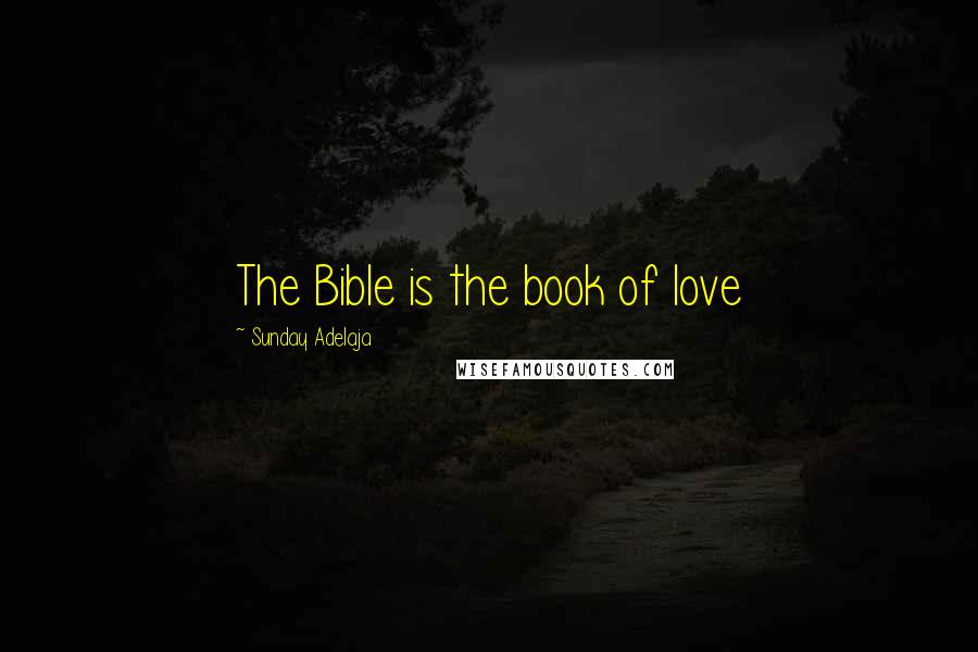 Sunday Adelaja Quotes: The Bible is the book of love