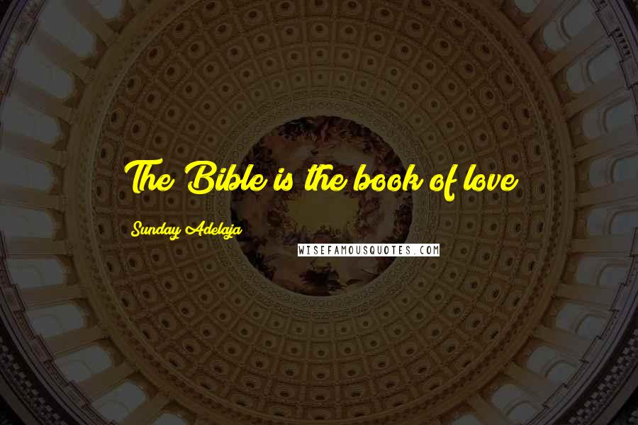 Sunday Adelaja Quotes: The Bible is the book of love