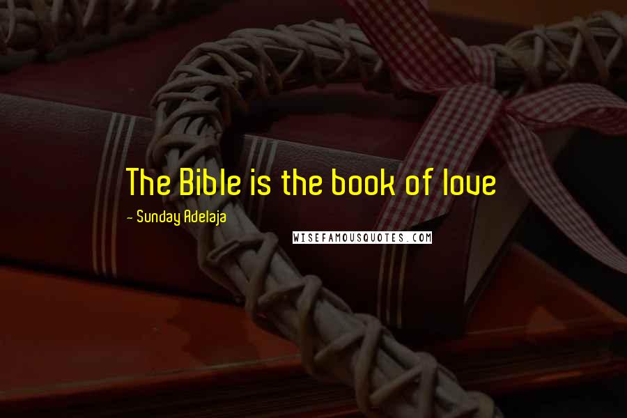 Sunday Adelaja Quotes: The Bible is the book of love