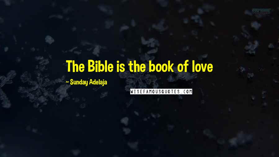 Sunday Adelaja Quotes: The Bible is the book of love