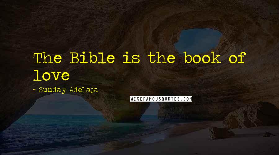 Sunday Adelaja Quotes: The Bible is the book of love