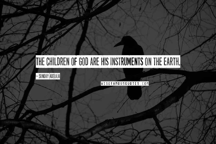 Sunday Adelaja Quotes: The children of God are His instruments on the earth.