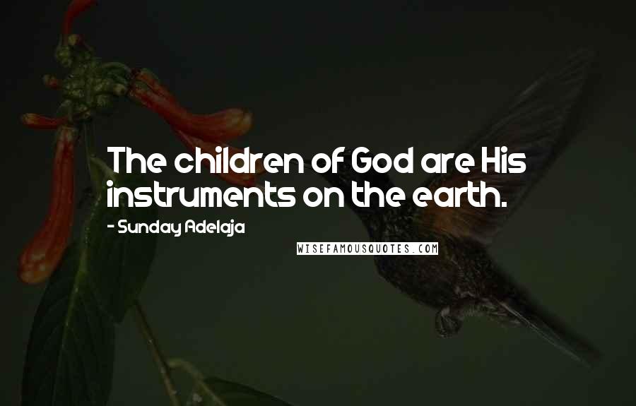 Sunday Adelaja Quotes: The children of God are His instruments on the earth.