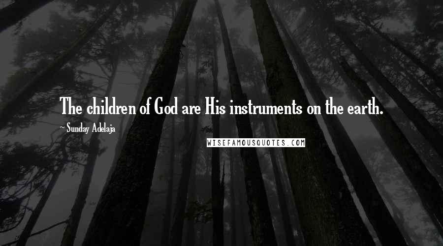 Sunday Adelaja Quotes: The children of God are His instruments on the earth.