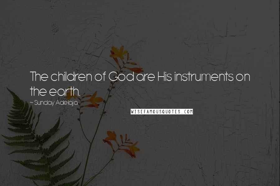 Sunday Adelaja Quotes: The children of God are His instruments on the earth.