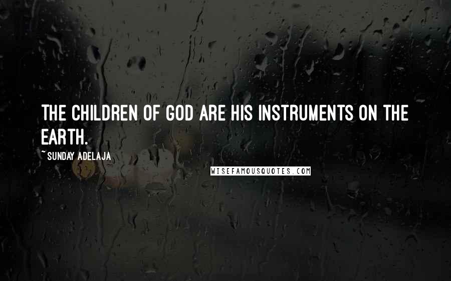 Sunday Adelaja Quotes: The children of God are His instruments on the earth.