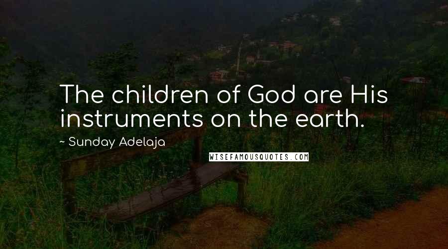 Sunday Adelaja Quotes: The children of God are His instruments on the earth.