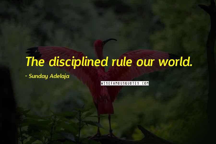 Sunday Adelaja Quotes: The disciplined rule our world.