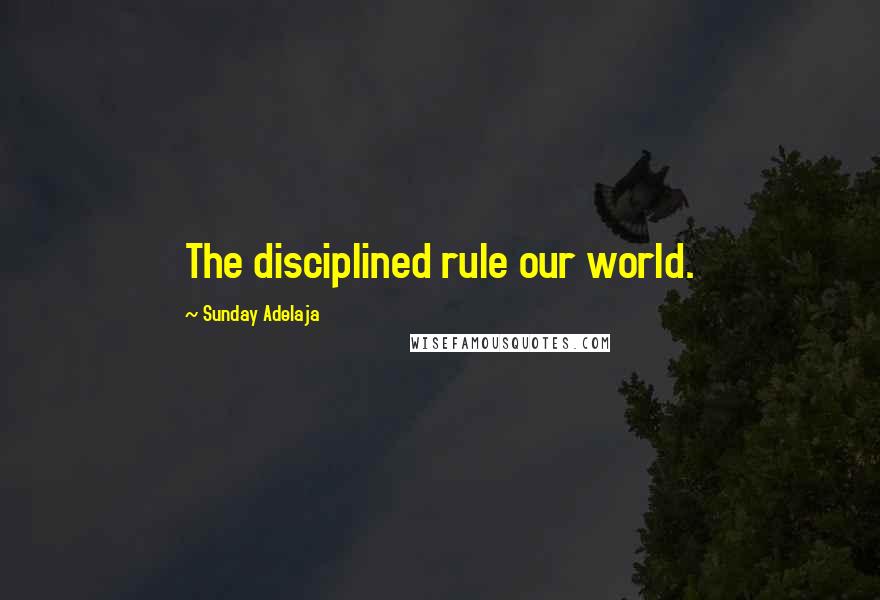 Sunday Adelaja Quotes: The disciplined rule our world.