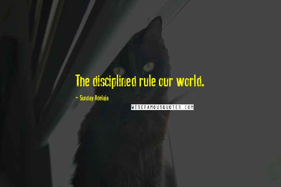 Sunday Adelaja Quotes: The disciplined rule our world.