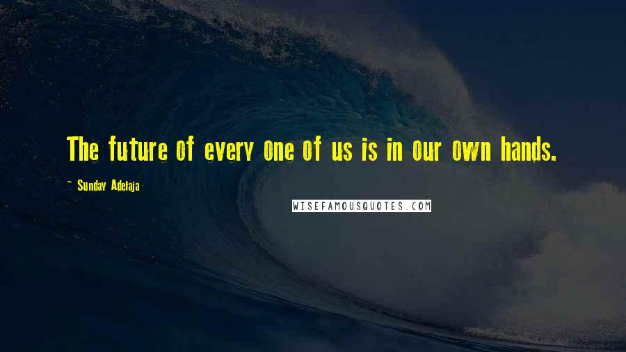 Sunday Adelaja Quotes: The future of every one of us is in our own hands.