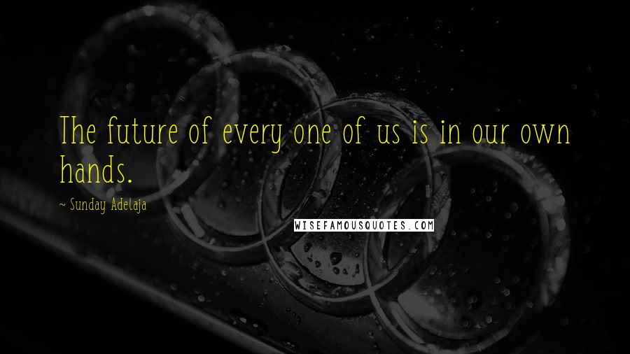 Sunday Adelaja Quotes: The future of every one of us is in our own hands.