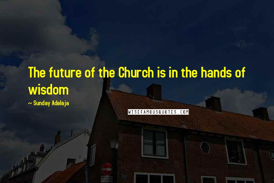 Sunday Adelaja Quotes: The future of the Church is in the hands of wisdom