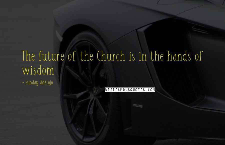 Sunday Adelaja Quotes: The future of the Church is in the hands of wisdom