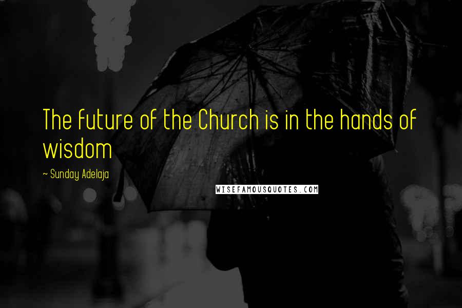 Sunday Adelaja Quotes: The future of the Church is in the hands of wisdom