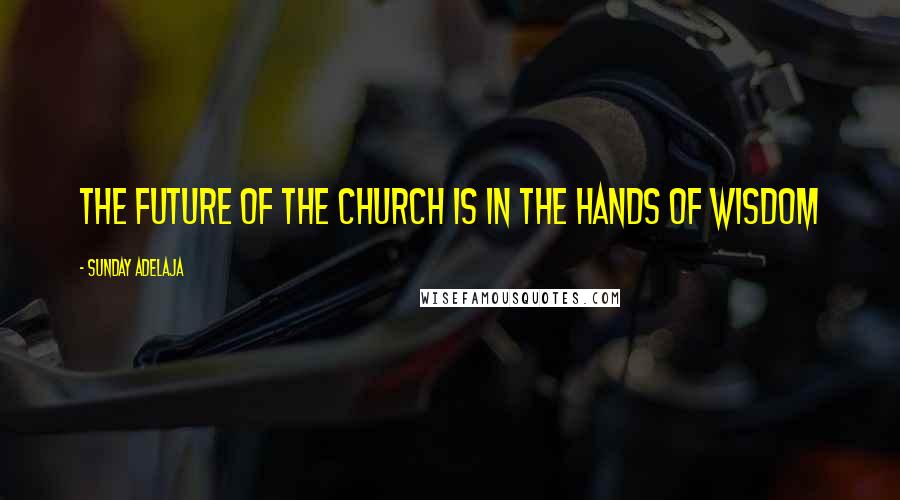 Sunday Adelaja Quotes: The future of the Church is in the hands of wisdom