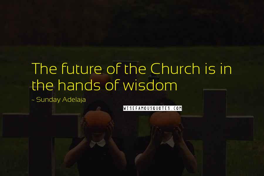 Sunday Adelaja Quotes: The future of the Church is in the hands of wisdom