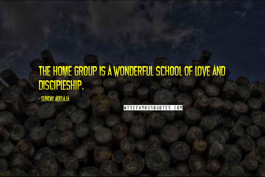 Sunday Adelaja Quotes: The home group is a wonderful school of love and discipleship.