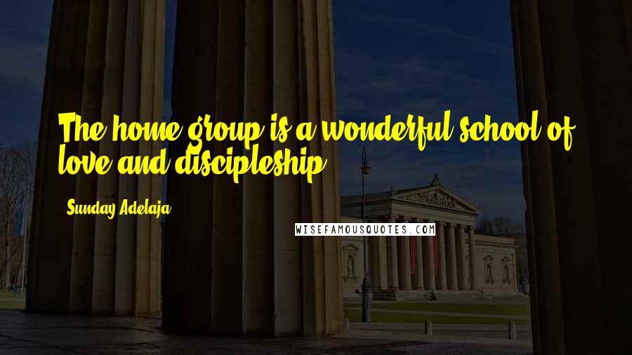 Sunday Adelaja Quotes: The home group is a wonderful school of love and discipleship.