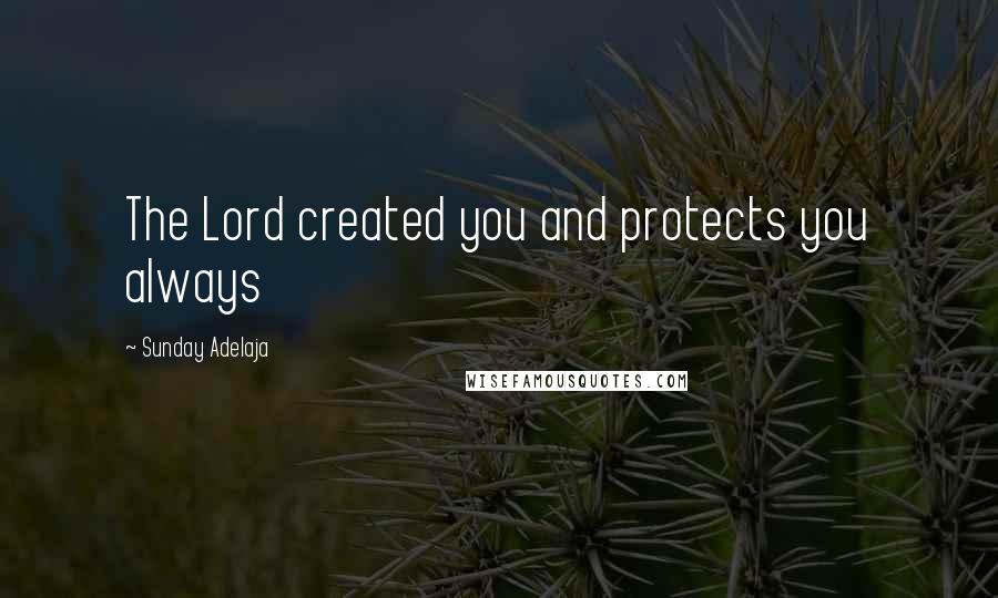 Sunday Adelaja Quotes: The Lord created you and protects you always