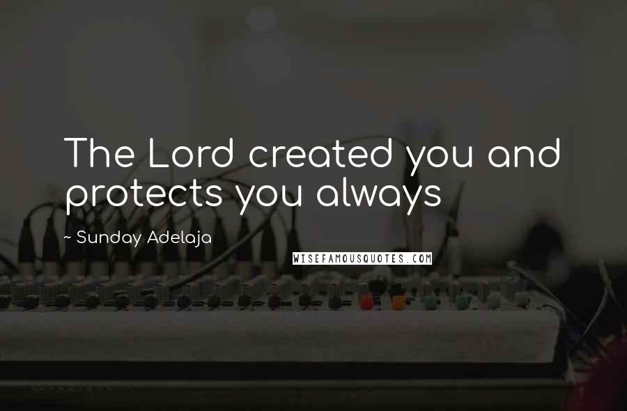 Sunday Adelaja Quotes: The Lord created you and protects you always