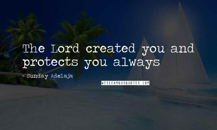 Sunday Adelaja Quotes: The Lord created you and protects you always