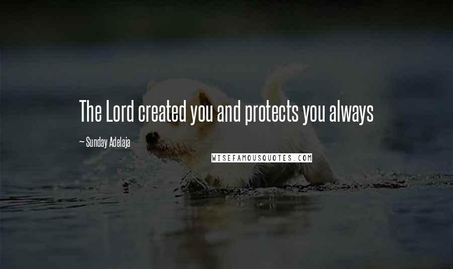 Sunday Adelaja Quotes: The Lord created you and protects you always