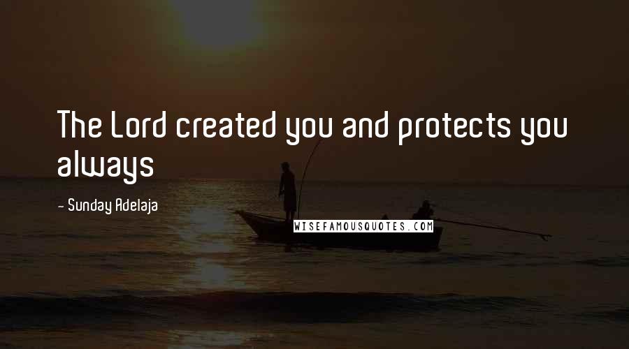 Sunday Adelaja Quotes: The Lord created you and protects you always