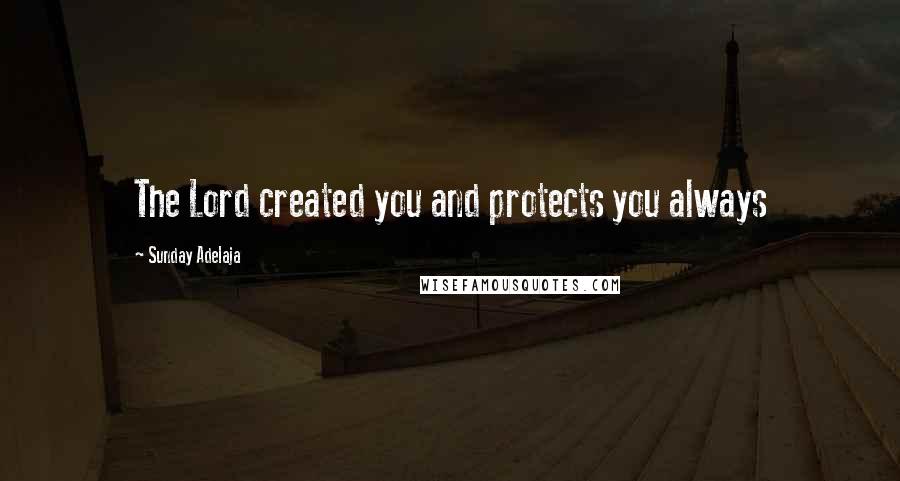 Sunday Adelaja Quotes: The Lord created you and protects you always