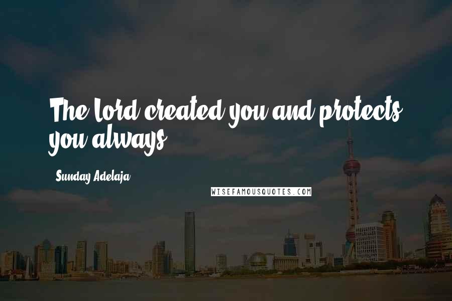 Sunday Adelaja Quotes: The Lord created you and protects you always