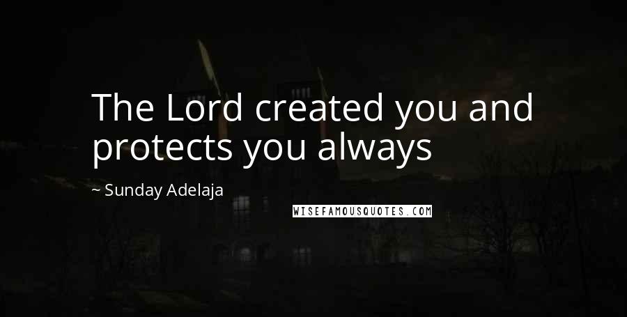 Sunday Adelaja Quotes: The Lord created you and protects you always